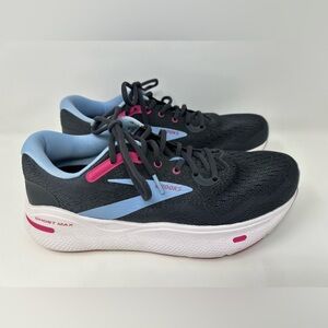 Brooks Ghost Max Running & Walking Shoes  Color Ebony/Open Air/Lilac Rose Size 9